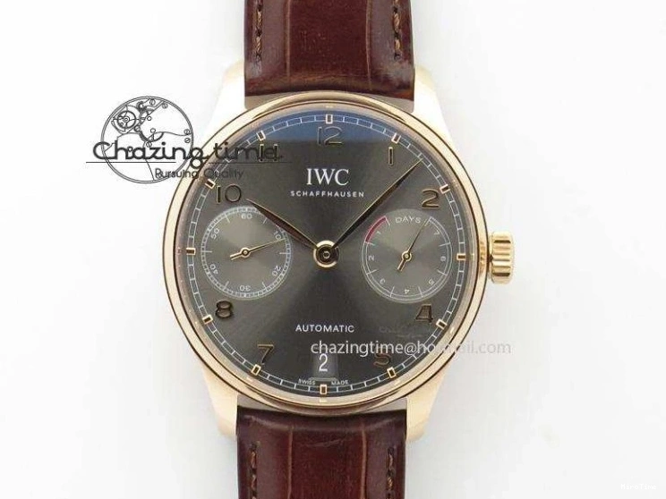 MIROTIME 0115 Portuguese Fa Jones IW544203 SS GSF 1:1 Best Edition White Dial On Leather Strap Trendsetting 7235